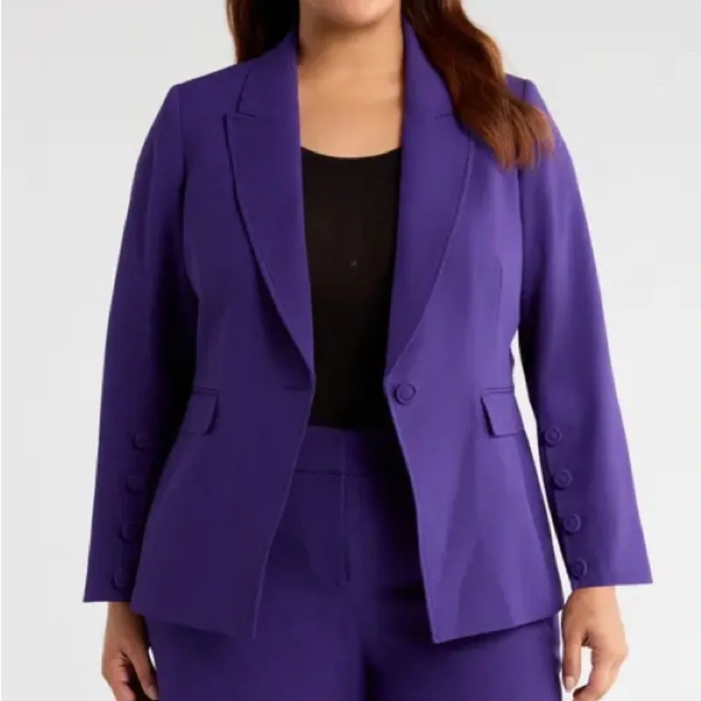 Nordstrom Purple Blazer | XL | Tailored Statement Jacket in Purple